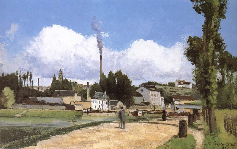 Camille Pissarro Riparian scenery on Spain oil painting art